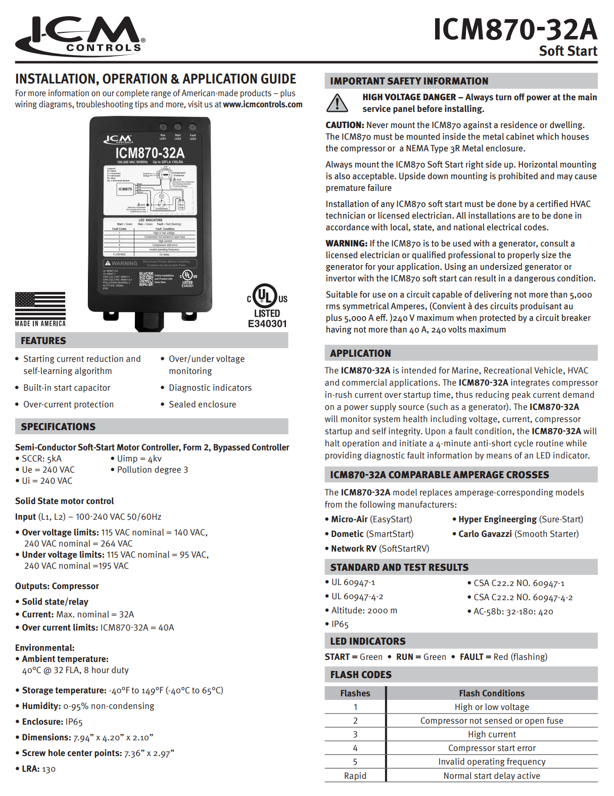 ICM 870 Soft Start Device